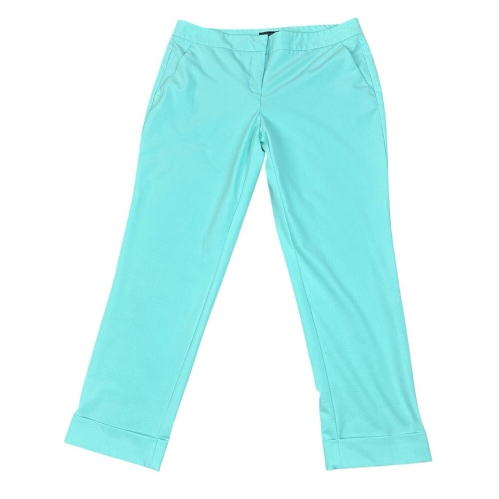 Vince Camuto Mint Stretch Cropped Cuffed Pants Size 8